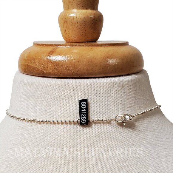 GUCCI NECKLACE STERLING SILVER LOVE BRITT OPAL INTERLOCKING G LOGO HEART PENDANT - Picture 3 of 9